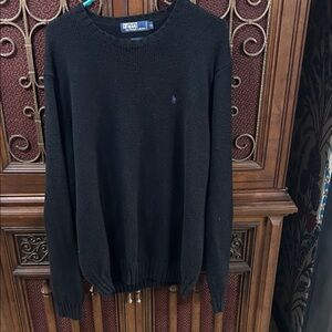 Polo by Ralph Lauren Black Crewneck Sweater